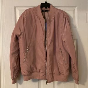 Missguided Padded Mauve Bomber Jacket